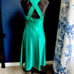 Emerald green dress